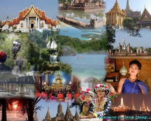 Pictures of Thailand collage